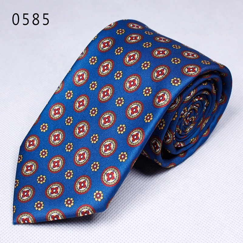TONIVANI-43 Wholesale Shengzhou China Printed Digital Poliester Necktie Printing Male Neckties Polyester Gold Yellow Mens Ties