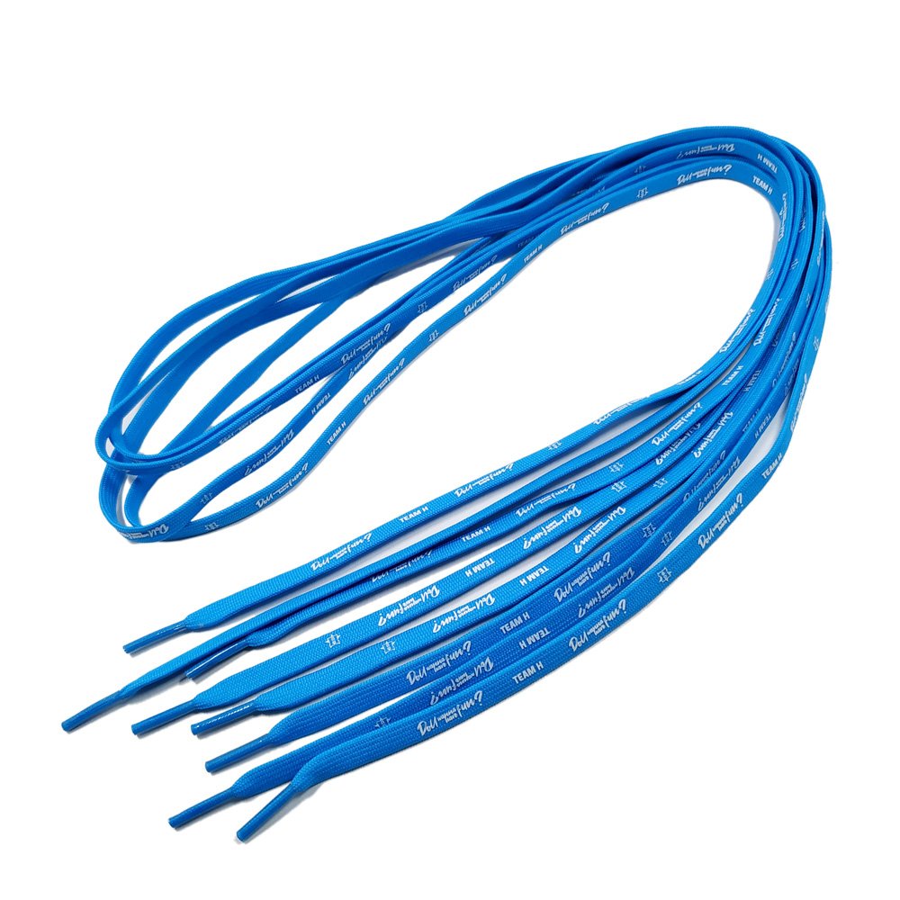 Customized Printed logo best seller shoelaces Flat Polyester Tubular Shoelaces Plastic Tips Shoe Laces