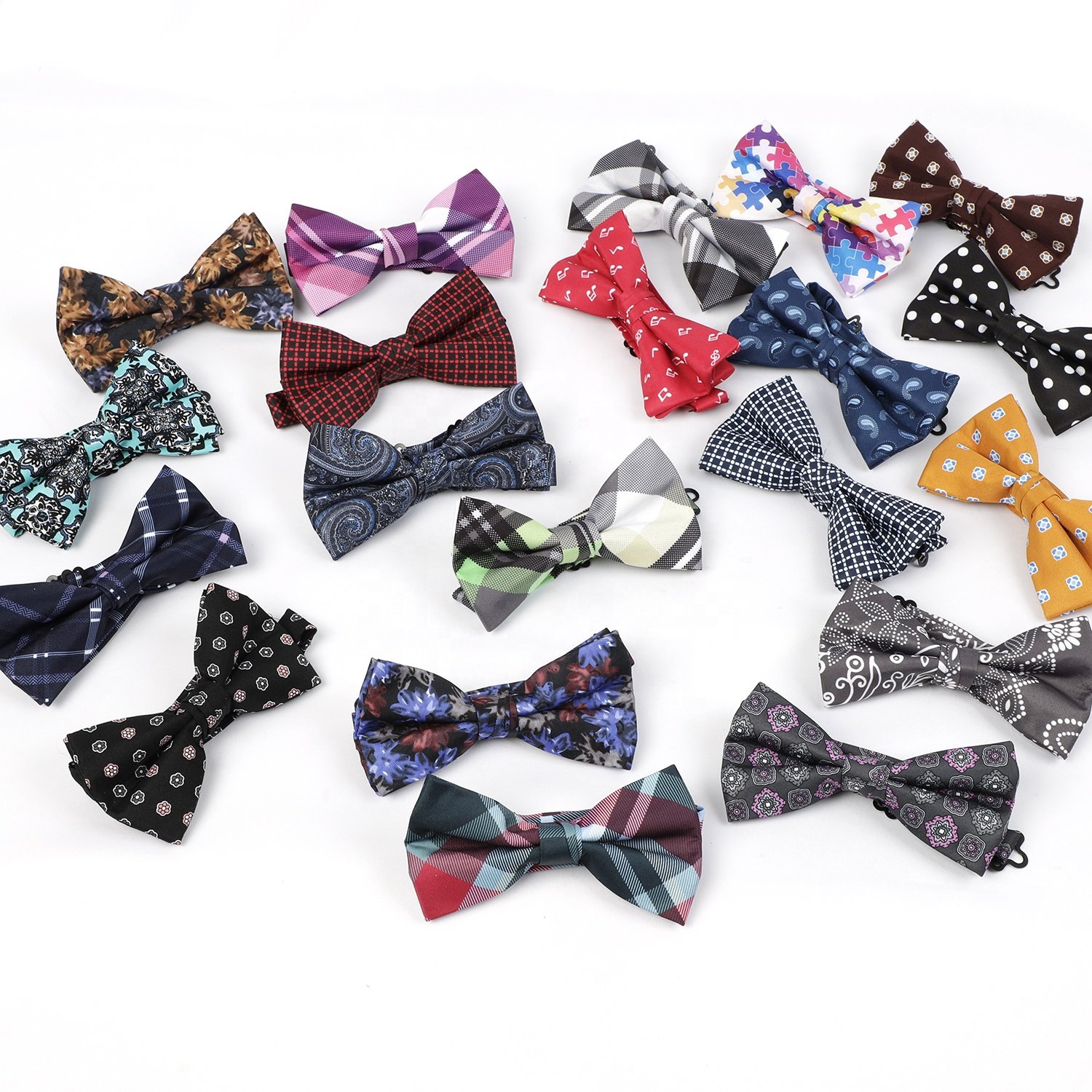 Ready to Ship Classic Design Casual Business Striped Luxury Quality Mens Bowtie Lot Stock Party Tie Bow Ties Men Supplier