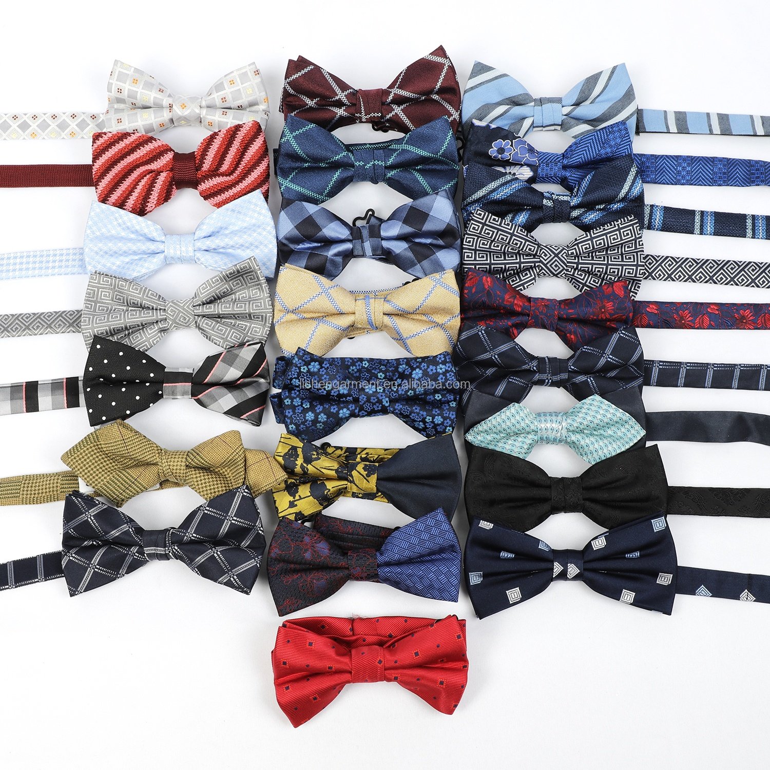 Ready to Ship Classic Design Casual Business Striped Luxury Quality Mens Bowtie Lot Stock Party Tie Bow Ties Men Supplier