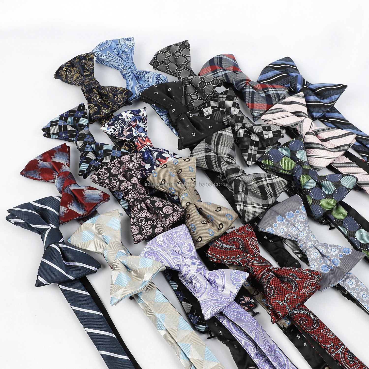 Ready to Ship Classic Design Casual Business Striped Luxury Quality Mens Bowtie Lot Stock Party Tie Bow Ties Men Supplier