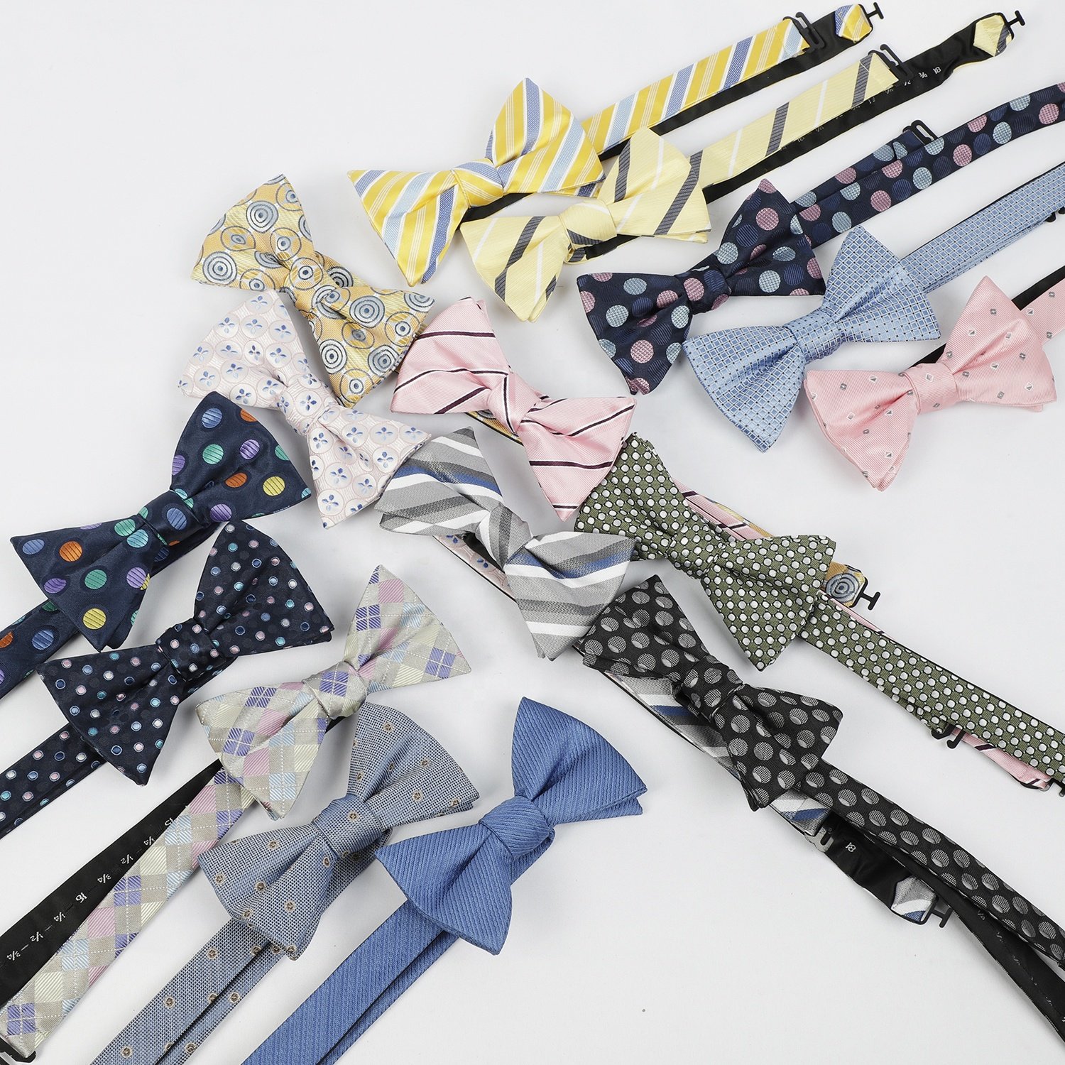 Ready to Ship Classic Design Casual Business Striped Luxury Quality Mens Bowtie Lot Stock Party Tie Bow Ties Men Supplier