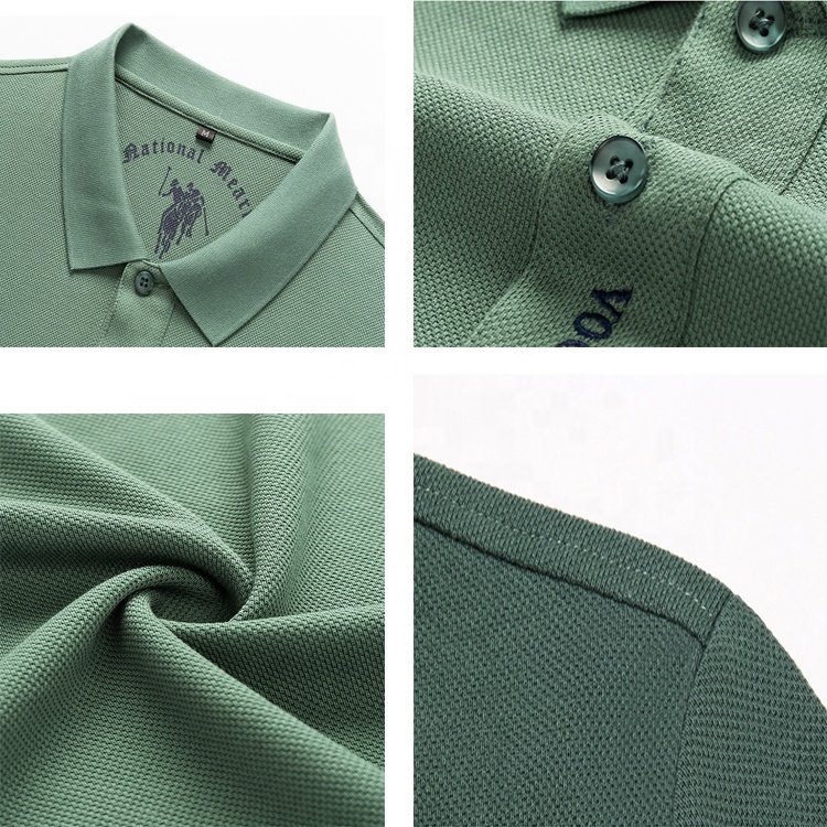 Men's Casual Streetwear Golf Polo Shirt Quick Dry 100% Polyester Customizable Embroidered Logo Short Sleeve Printed Knitted