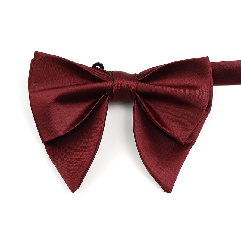 Large Bow Ties Men Tie Collar Black Butterfly Wedding Big Silk Bowtie