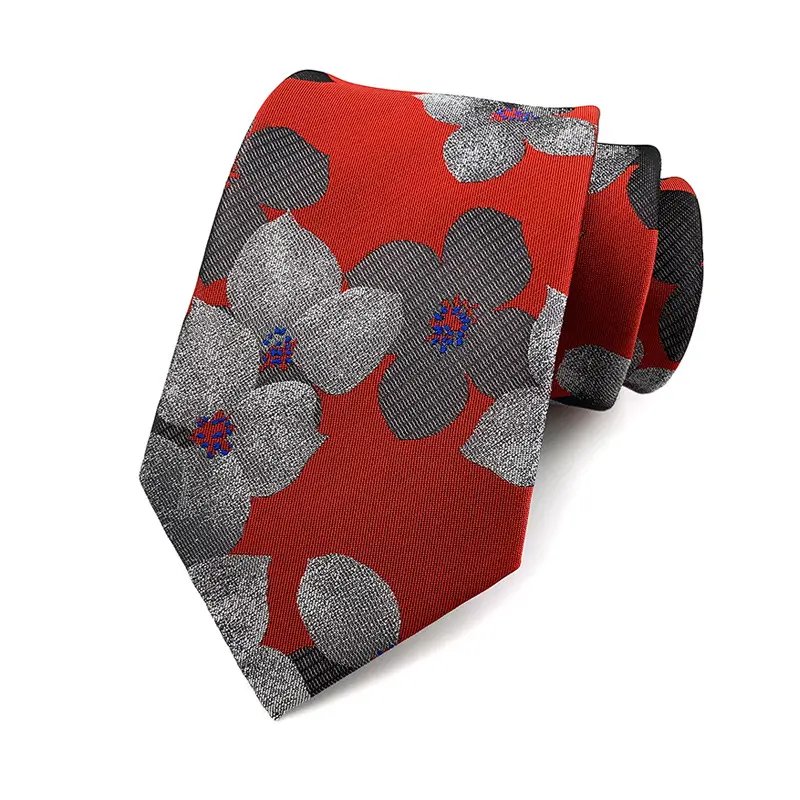 Black OEM Custom Stylish Fashion New Design Polyester Silk Suit Accessories Label Tie For Men
