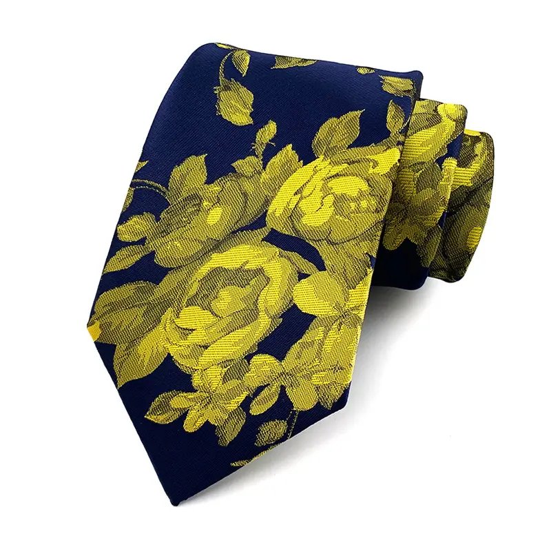 Black OEM Custom Stylish Fashion New Design Polyester Silk Suit Accessories Label Tie For Men