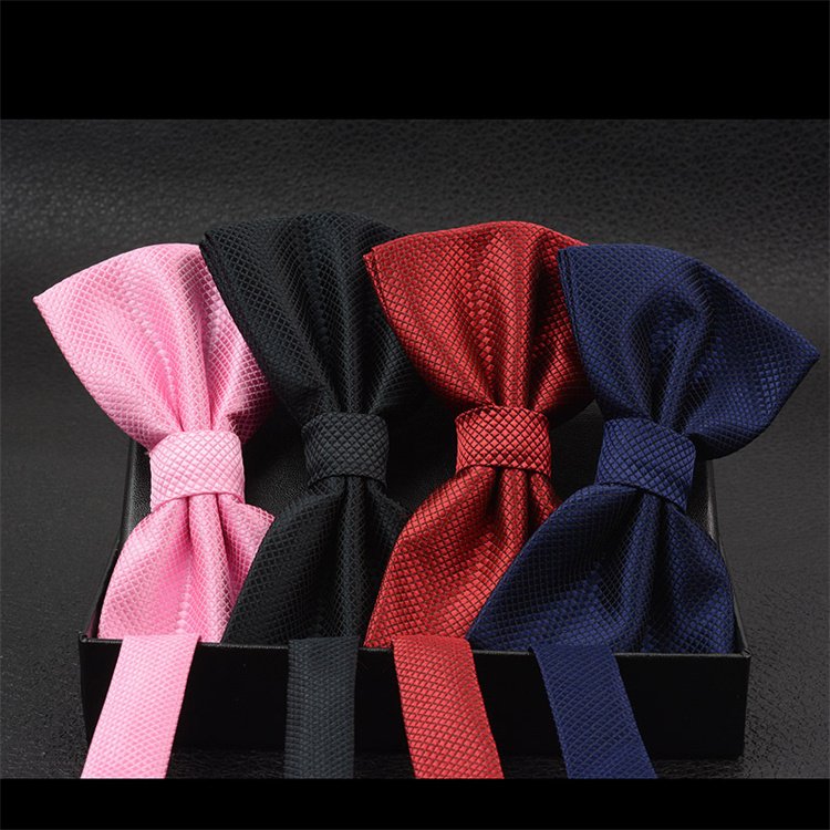 Party Wedding Banquet Gifts Wholesale OEM Logo Custom Men's Polyester Bow Tie Adjustable Formal Shirts Pre-Tied Bowtie Bow Tie