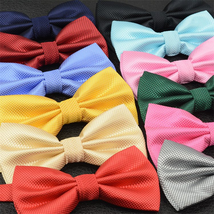 Party Wedding Banquet Gifts Wholesale OEM Logo Custom Men's Polyester Bow Tie Adjustable Formal Shirts Pre-Tied Bowtie Bow Tie