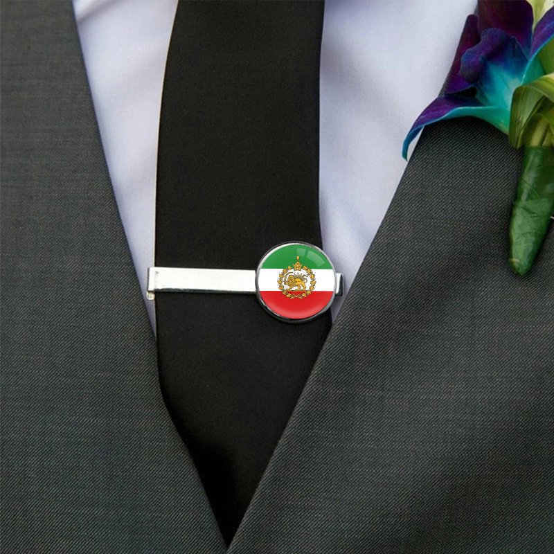 80 Iran Iranian Pahlavi Dynasty Monarchy Flag Map Pendant Key Chain Ring Brooch Lapel Pin Necklace Bracelet Earrings Jewelry Set