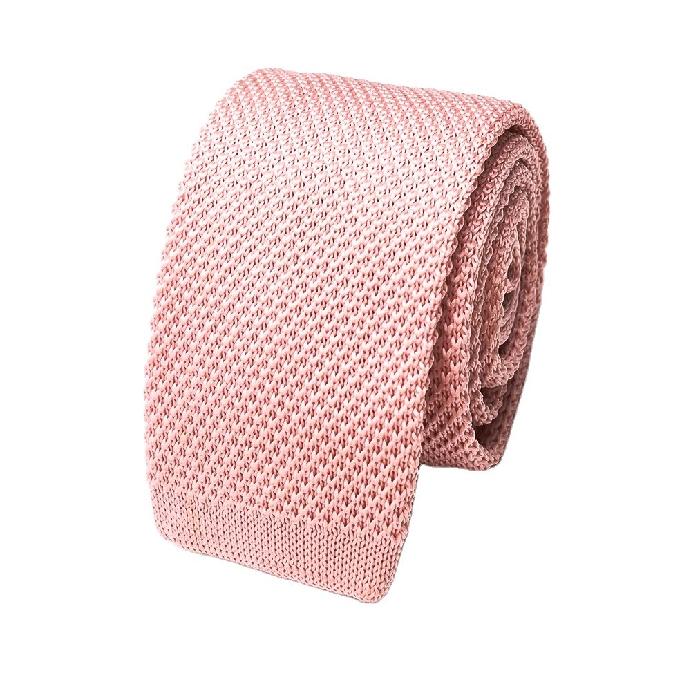 Yili China Factory Handmade OEM Custom Men Versatile Seamless Silk Knit Tie