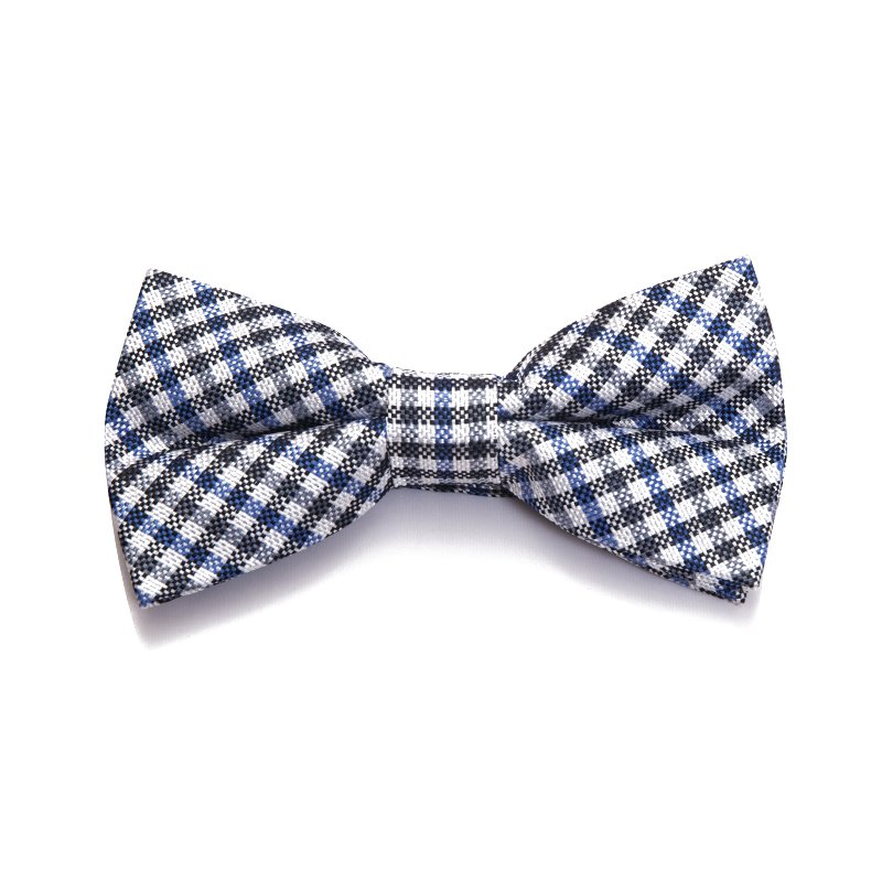 wholesale good quality silk checked mens bow ties