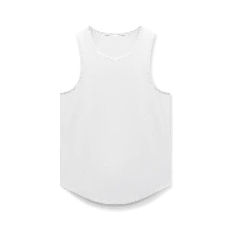 2024 Sleeveless Men's T shirts Dropped Armhole Cotton Tank Tops Plain Custom Gym Vests