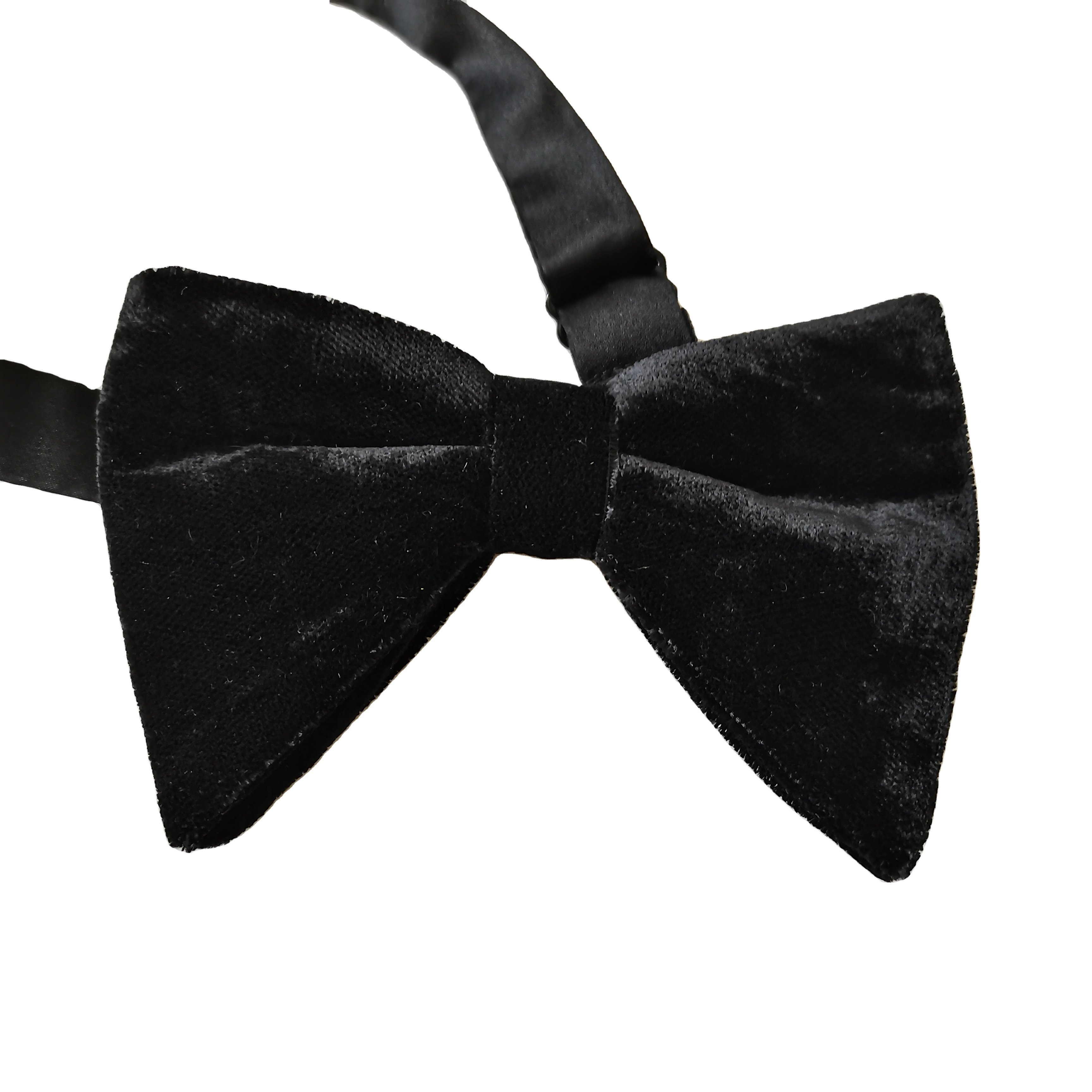 Wholesale Velvet Polyester Necktie Bow tie Black Silk Stripe Classic Fashion Wedding Weave Woven Jacquard Customization