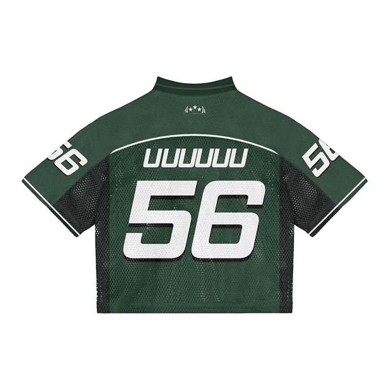 High Quality Mesh Tshirt Custom Team Sportswear Uniform Sublimation Oversized Hip Hop Football Jersey t shirt Short Sleeve