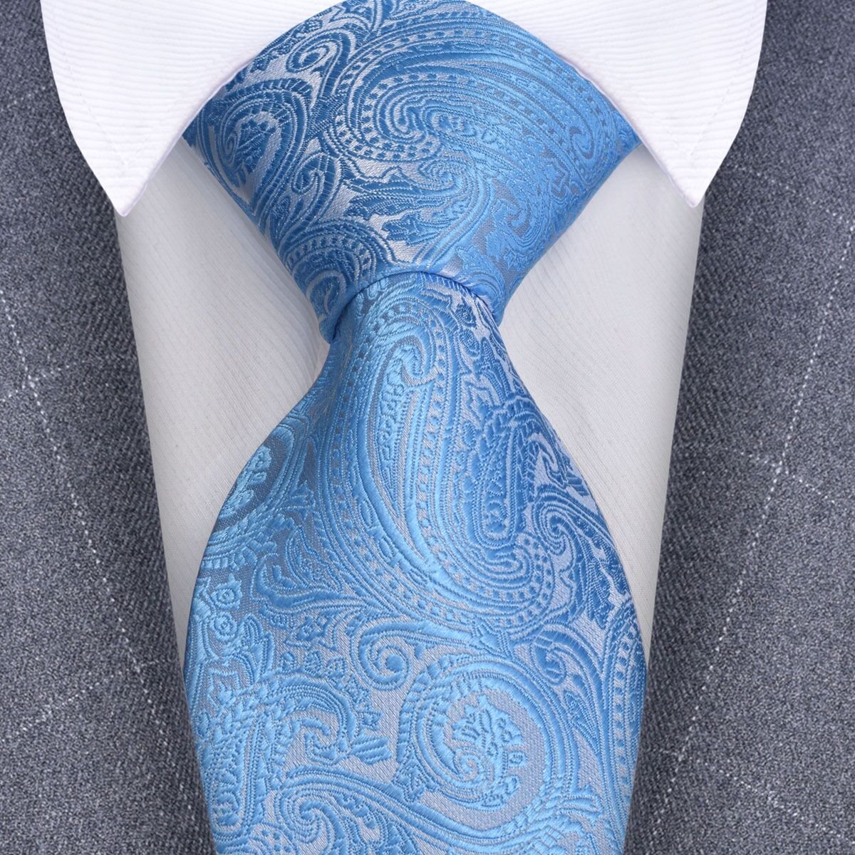 2023 Newest Design 27 Colors 8cm Silk Cashew Tie Navy Purple Green For Men Business Formal Occasions wedding Ties