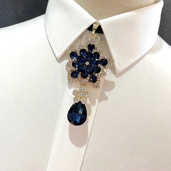 Jewelry Elegant Fashion Haute Design Drop Shaped Crystal men Gift Bow Tie Fashion Crystal Bowtie