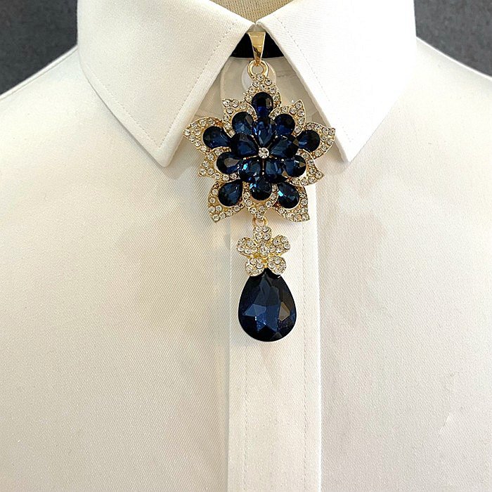 Jewelry Elegant Fashion Haute Design Drop Shaped Crystal men Gift Bow Tie Fashion Crystal Bowtie