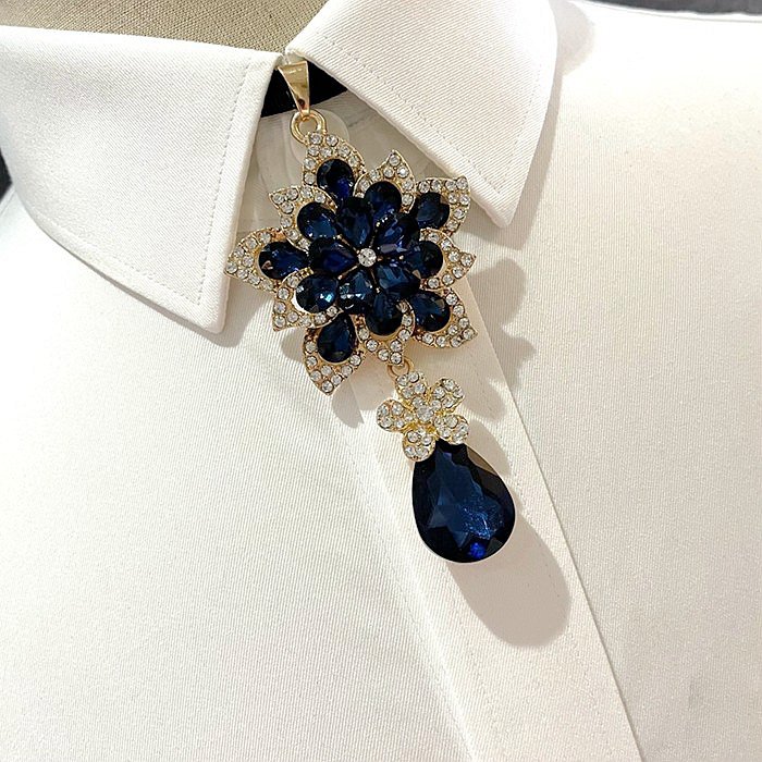 Jewelry Elegant Fashion Haute Design Drop Shaped Crystal men Gift Bow Tie Fashion Crystal Bowtie