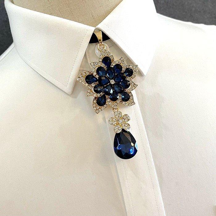 Jewelry Elegant Fashion Haute Design Drop Shaped Crystal men Gift Bow Tie Fashion Crystal Bowtie