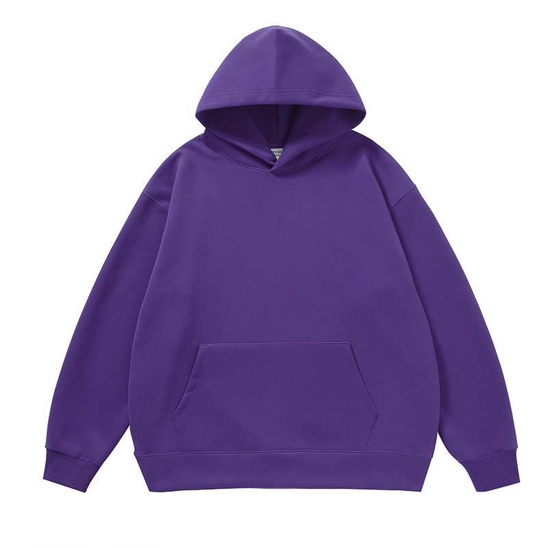 Custom Logo Printed Heavy 380Gsm Blank Polyester Cotton Fleece Men No Strings Thick Oversized Drop Shoulder Hoodies&Sweatshirts