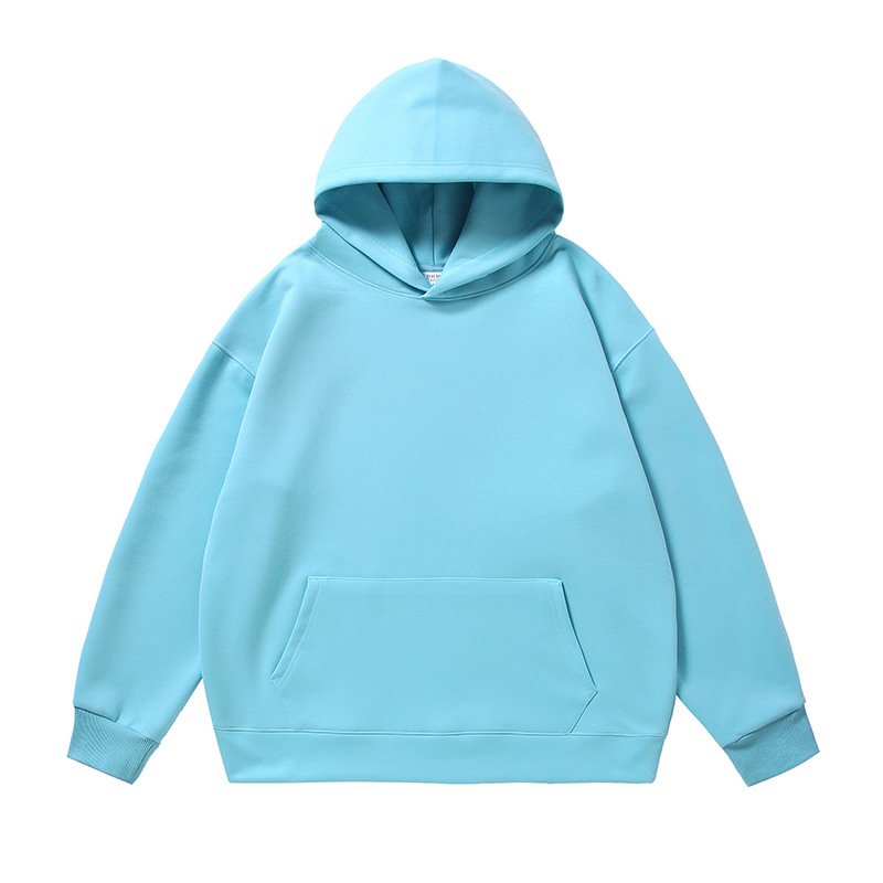 Custom Logo Printed Heavy 380Gsm Blank Polyester Cotton Fleece Men No Strings Thick Oversized Drop Shoulder Hoodies&Sweatshirts