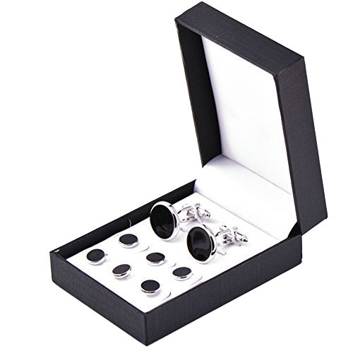 Luxury Men's Metal Studs Cufflinks Set Elegant Box Reasonably Priced Weddings Parties Engagements Anniversaries Other Special