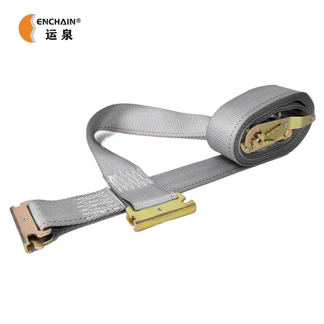 Heavy Duty Load Securement E-track Tie Down Straps for Loads 2 inch 8m Cam Buckle Strap With E Track