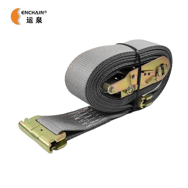 Heavy Duty Load Securement E-track Tie Down Straps for Loads 2 inch 8m Cam Buckle Strap With E Track