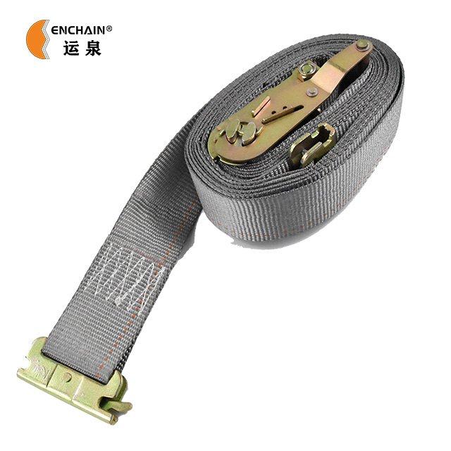 Heavy Duty Load Securement E-track Tie Down Straps for Loads 2 inch 8m Cam Buckle Strap With E Track