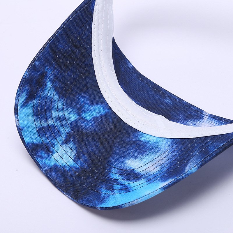 Hot Sell girls cap for sports Tie dye hat sun protection breathable Hip-hop empty hat guy