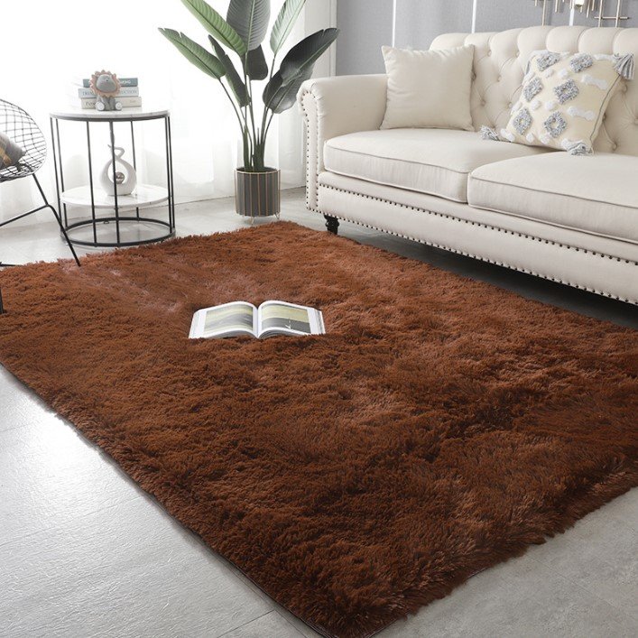 Hot selling Round rainbow carpets shaggy tie-dyed long hair floor carpet and rugs