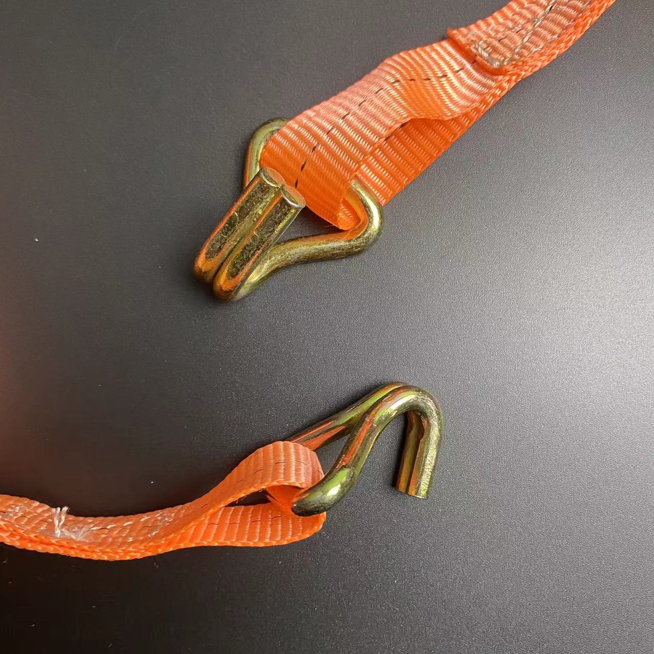 Factory Price Polyester Tie Down Straps Lashing Cargo Ratchet Strap with Hooks