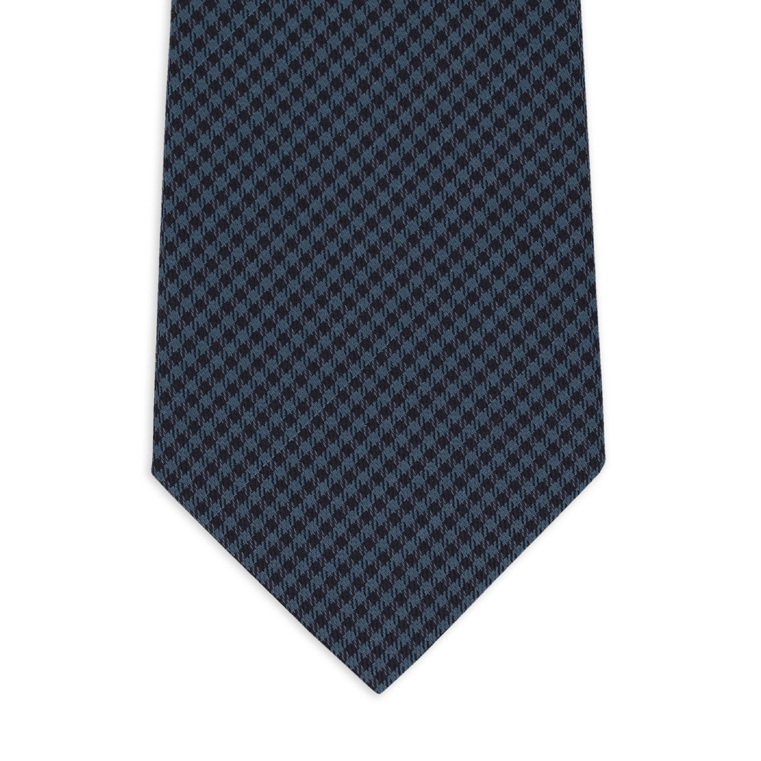 Ultimate Refinement Business Necktie Premium 148 cm Jacquard Silk Tie in Otranto Blue Seven Fold Woven Style