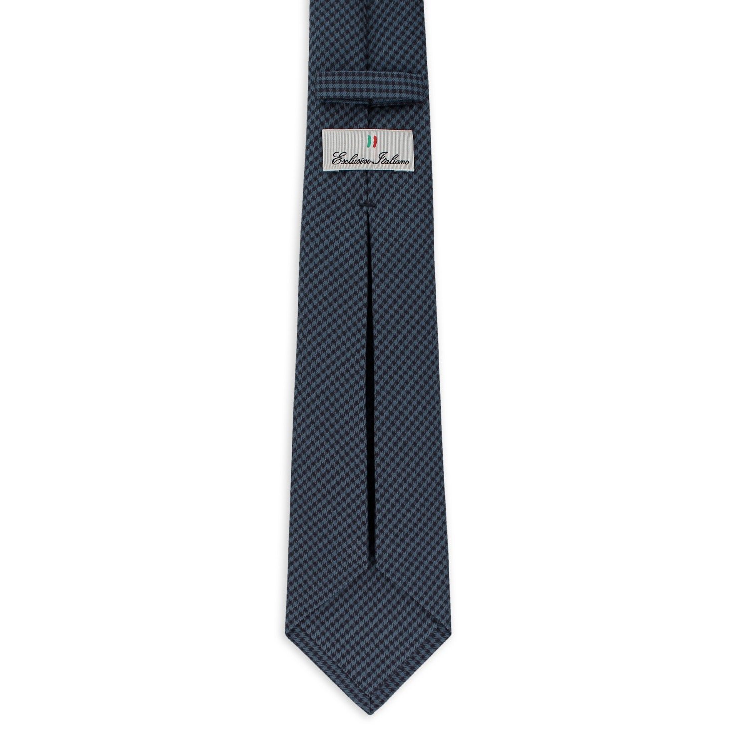 Ultimate Refinement Business Necktie Premium 148 cm Jacquard Silk Tie in Otranto Blue Seven Fold Woven Style