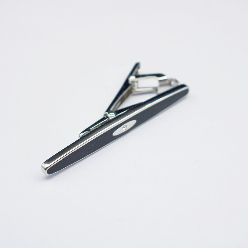 2024 Diamond cufflinks tie clip set Gift box High-end cufflinks banquet dress Metal copper diamond