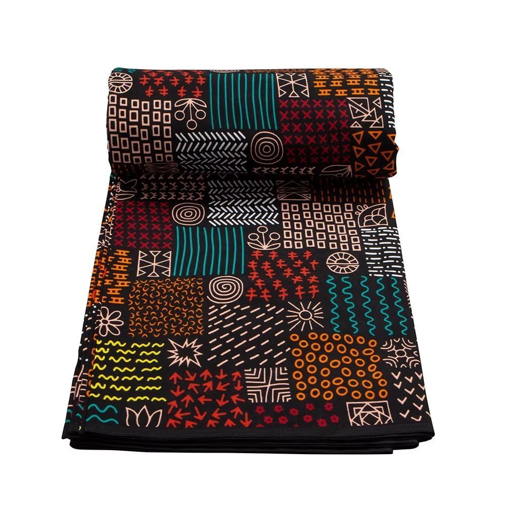 Wax Printed Cotton Fabric For Women latest ankara styles 2024 polyester fabric polyester ties polyester cotton garment use PC