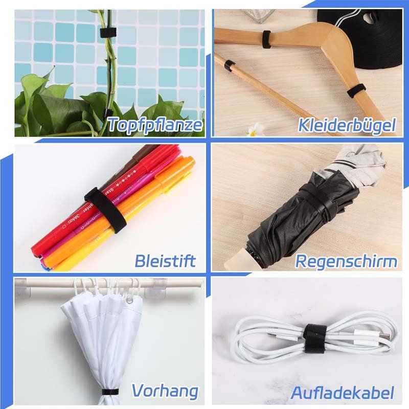 Factory Hot Sell Nylon Color Wholesale Custom Cable Tie Self-locking Wire Hook And Loop Cable Ties Cable Strap Reusable