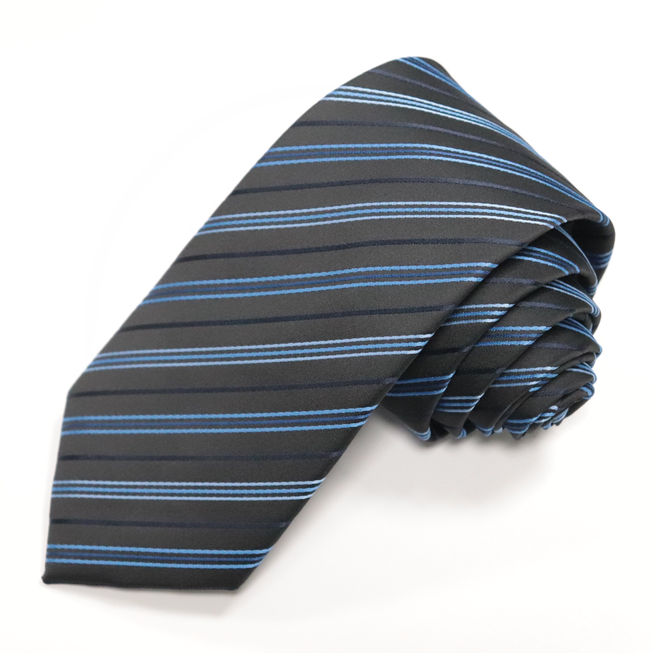 Manufactured Vintage Fashion Polyester Ties for Men Striped Business Long Neckties in Stock Weddings