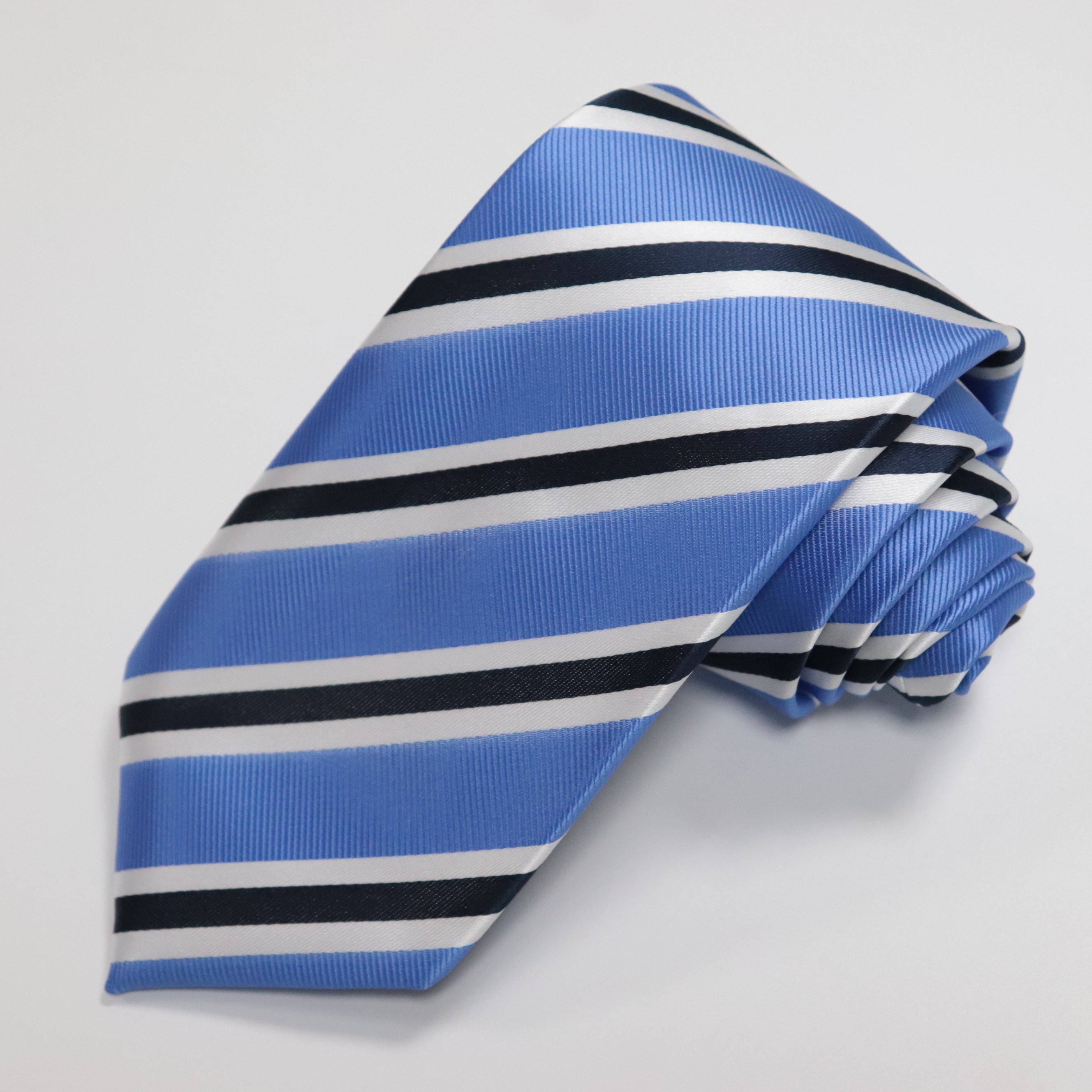 Manufactured Vintage Fashion Polyester Ties for Men Striped Business Long Neckties in Stock Weddings