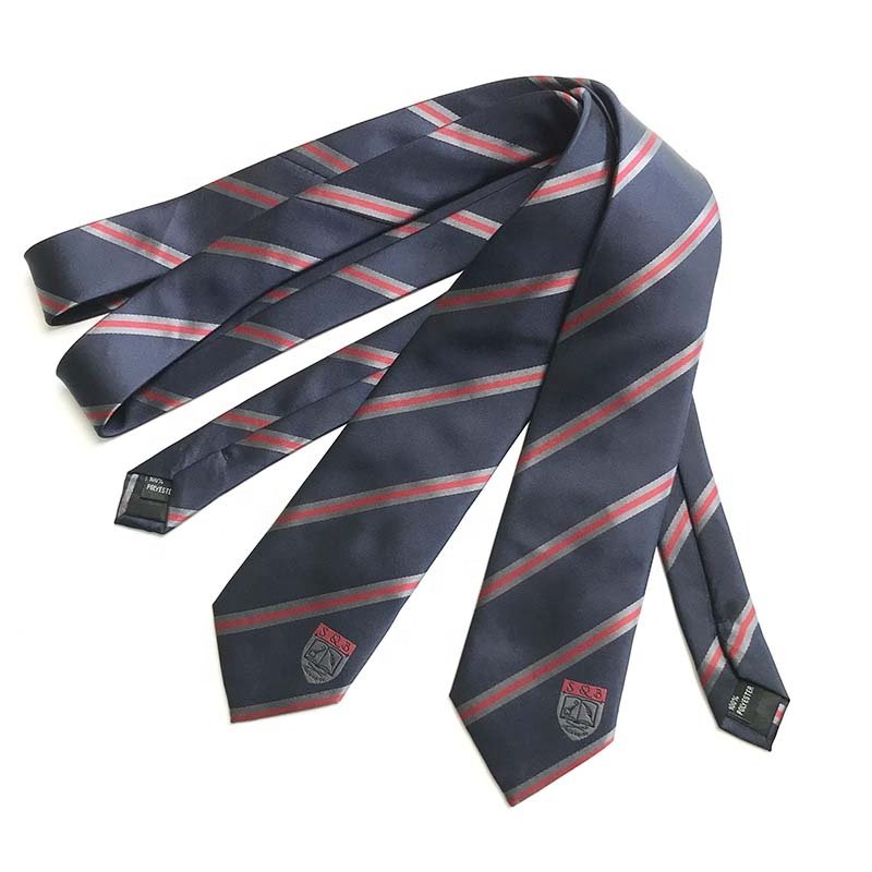Customizable Silk Clip Tie Personalized Color and Logo Options Available
