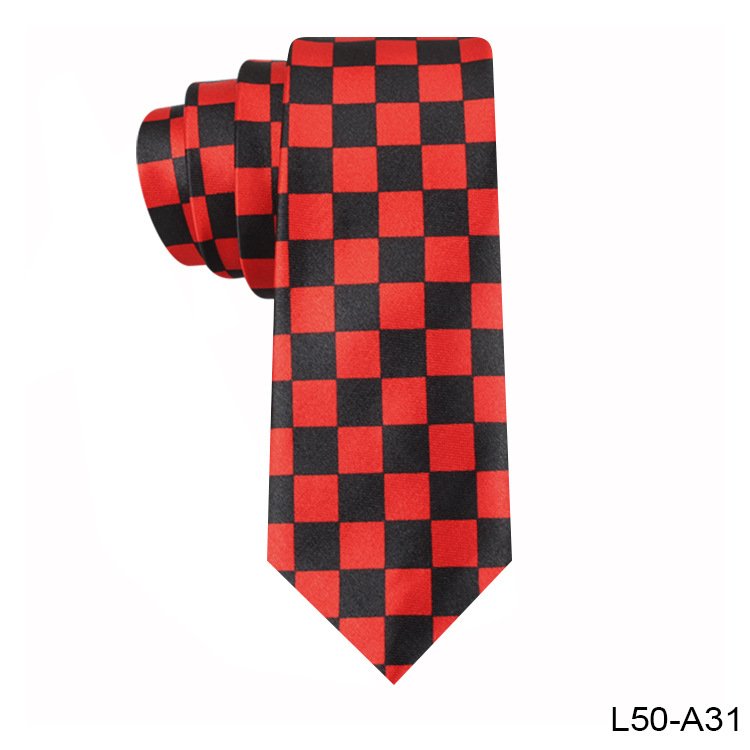 Classic Fashion Men's Tie Colorful Plaid Checked Printed Neckties 5 cm Wide Narrow Tie Neck Accessories Perform Decorations Tie