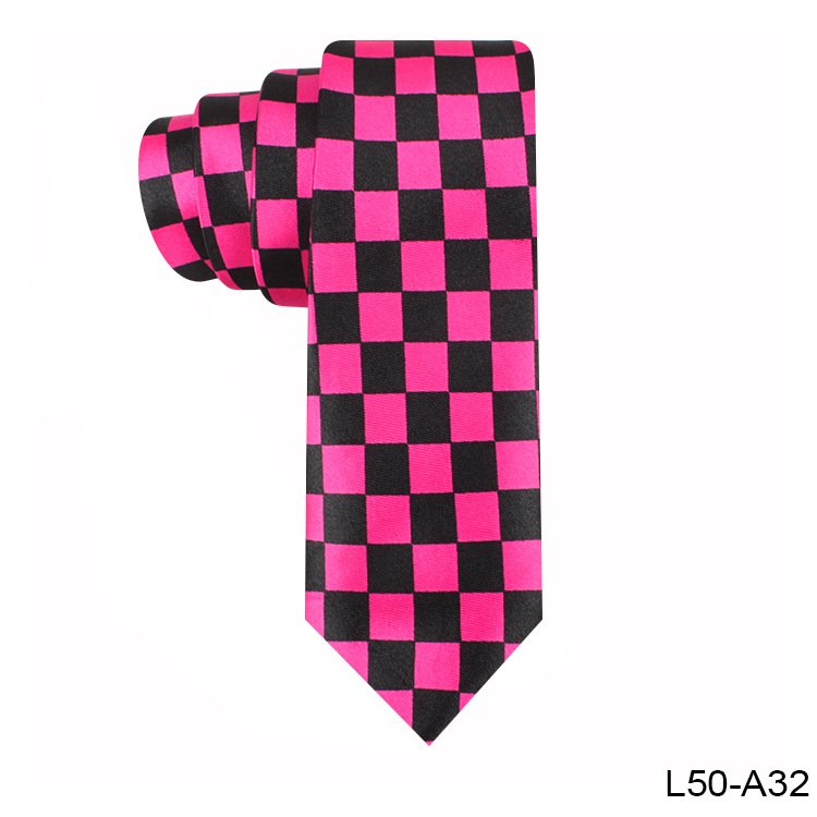 Classic Fashion Men's Tie Colorful Plaid Checked Printed Neckties 5 cm Wide Narrow Tie Neck Accessories Perform Decorations Tie