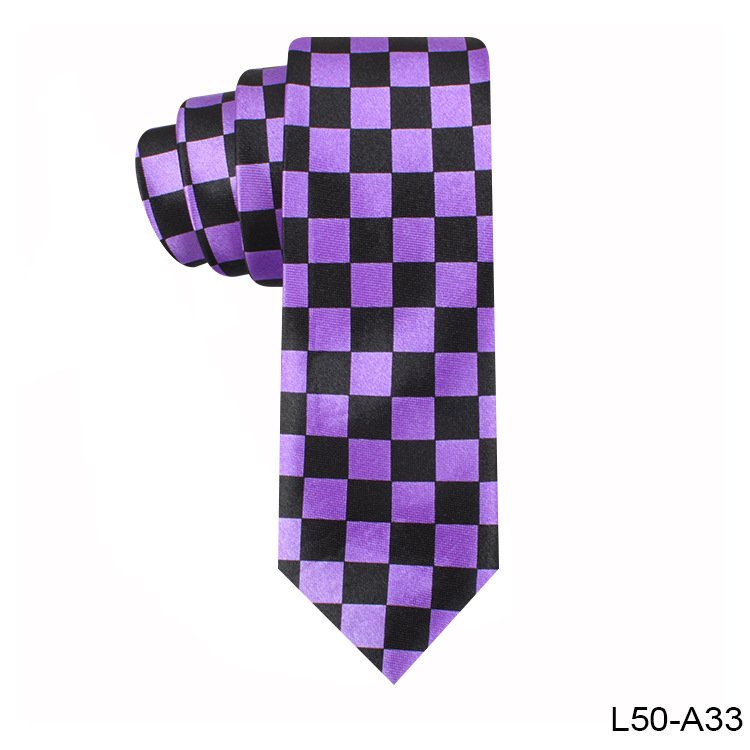 Classic Fashion Men's Tie Colorful Plaid Checked Printed Neckties 5 cm Wide Narrow Tie Neck Accessories Perform Decorations Tie