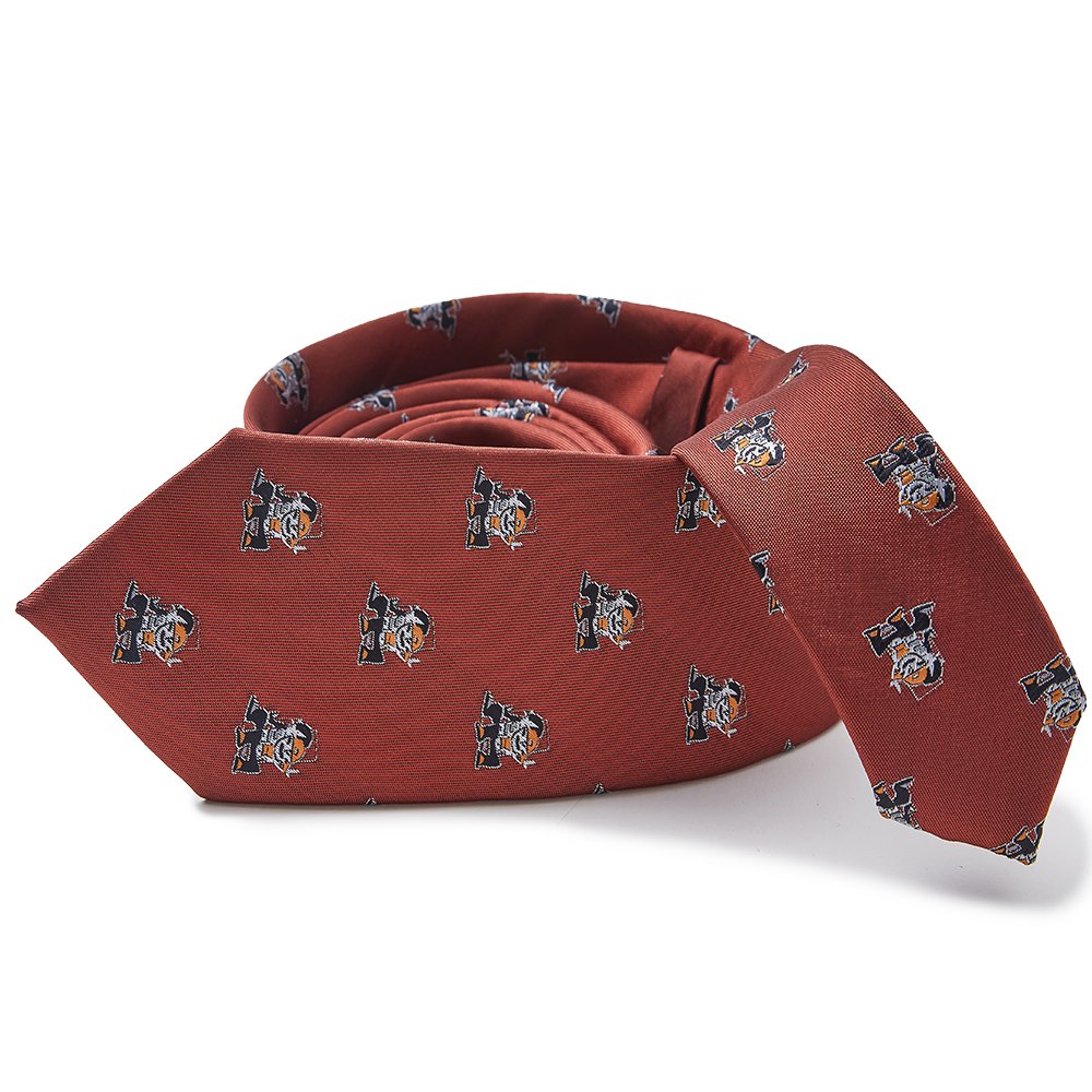 Necktie supplier Lesbian Gay Pride Neck Tie Apparel Collection Polyester Silky Jacquard Rust All Over Girls Lesbian Necktie