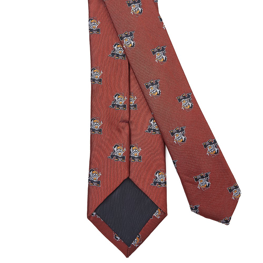 Necktie supplier Lesbian Gay Pride Neck Tie Apparel Collection Polyester Silky Jacquard Rust All Over Girls Lesbian Necktie