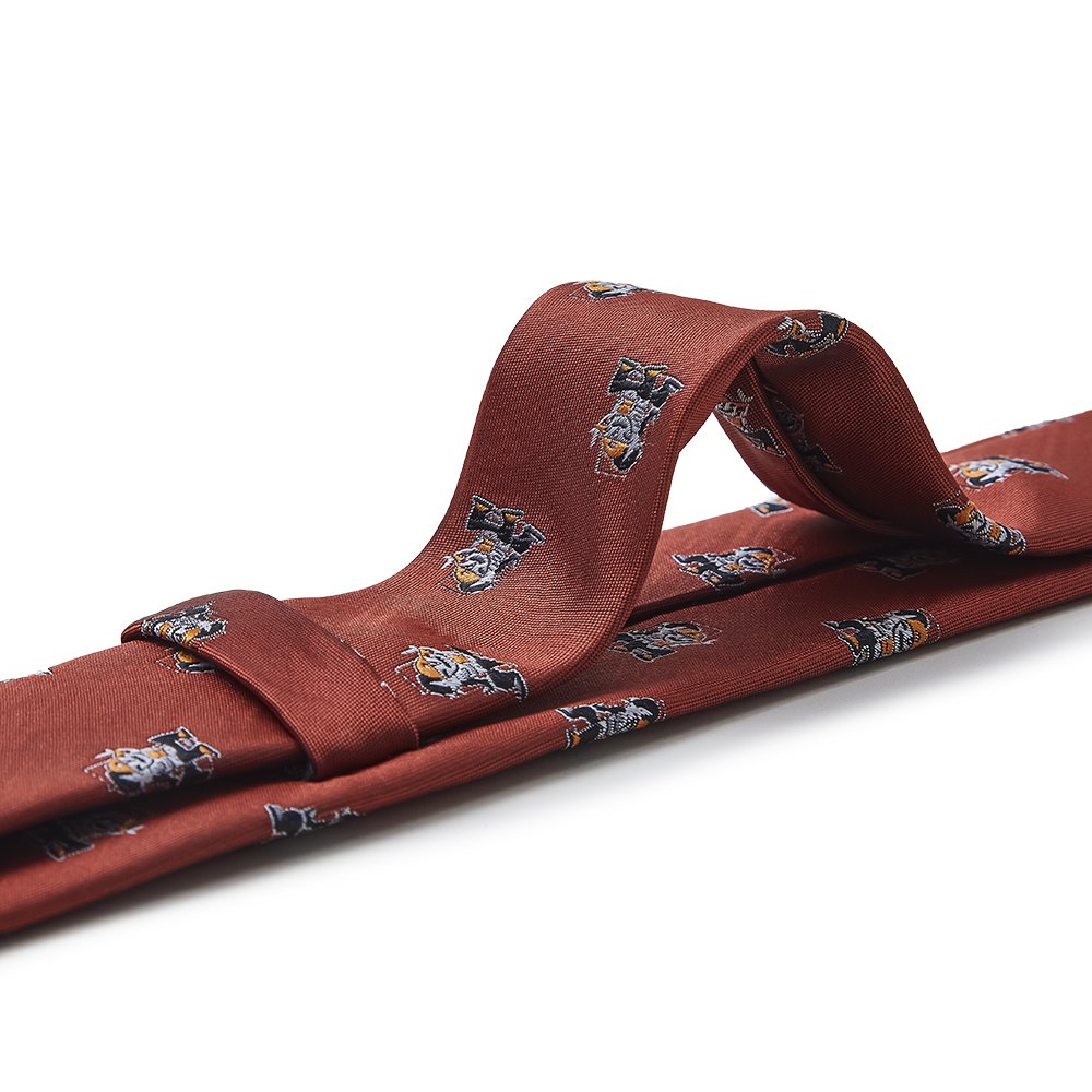 Necktie supplier Lesbian Gay Pride Neck Tie Apparel Collection Polyester Silky Jacquard Rust All Over Girls Lesbian Necktie