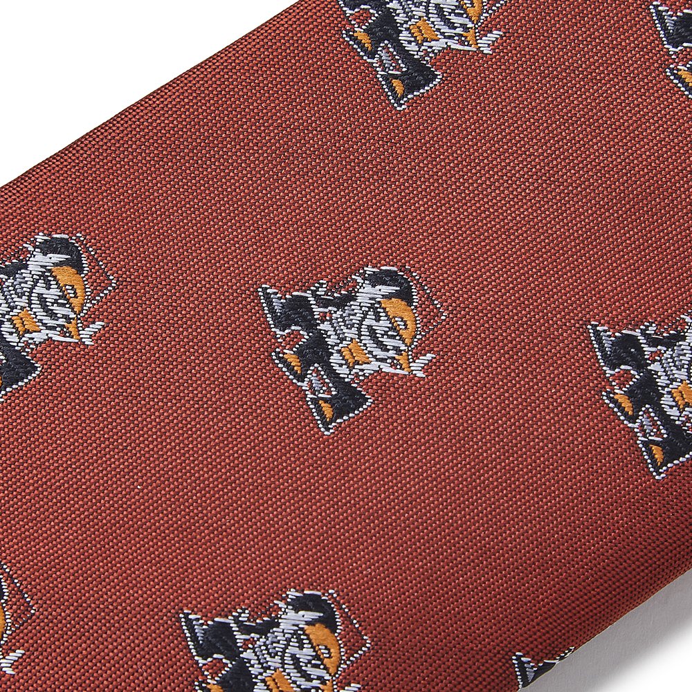 Necktie supplier Lesbian Gay Pride Neck Tie Apparel Collection Polyester Silky Jacquard Rust All Over Girls Lesbian Necktie