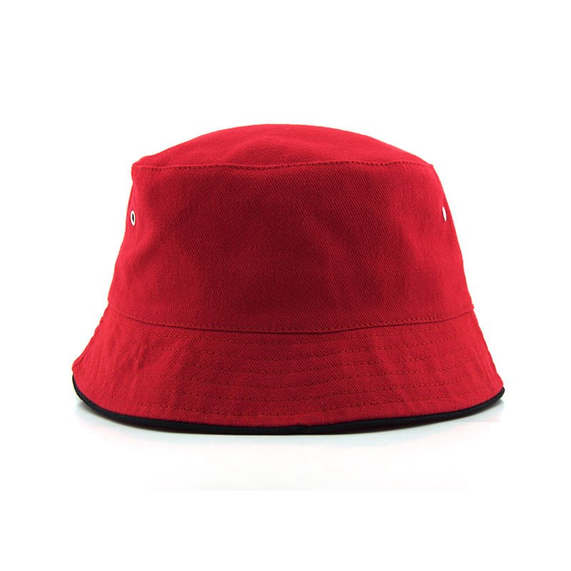 Customize High Quality New Design Wholesale Cotton Large Bucket Hat With Piping Blank Bucket Hat Man