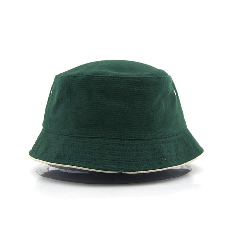Customize High Quality New Design Wholesale Cotton Large Bucket Hat With Piping Blank Bucket Hat Man
