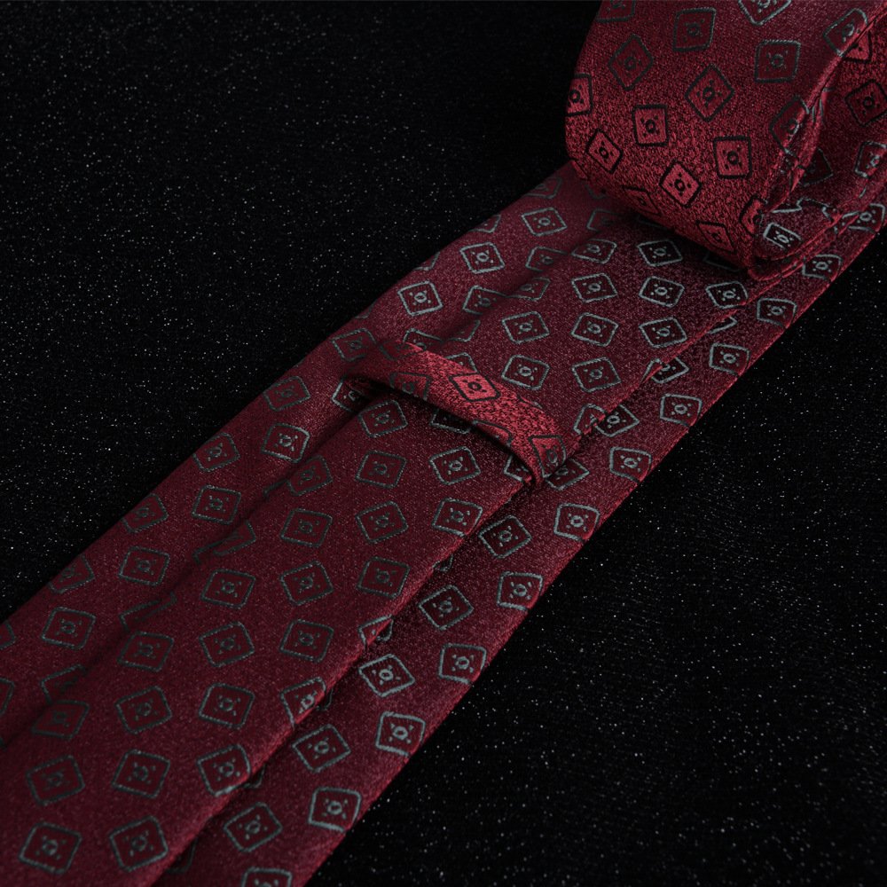 2024 Tie striped men's formal wear business executive professional wedding festive red jacquard 8cm hand tie